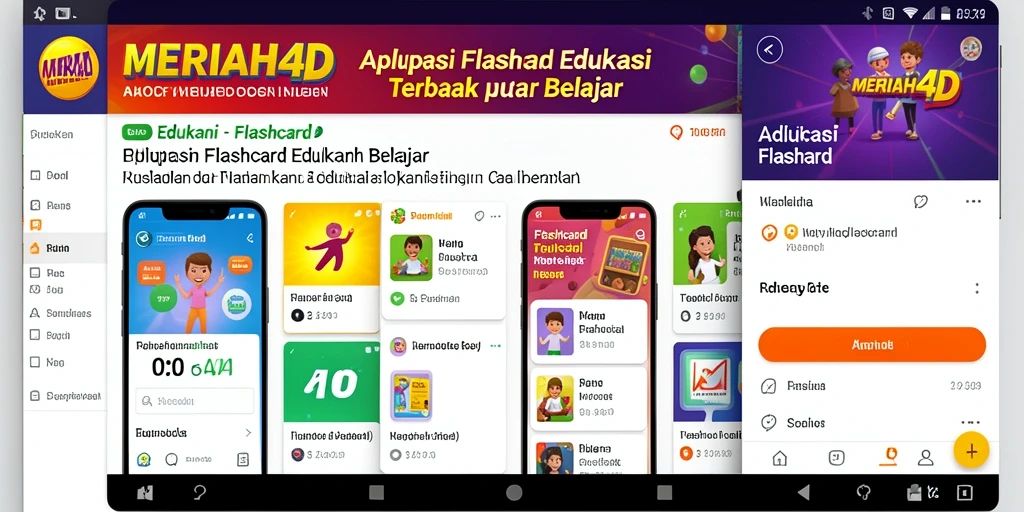 Antarmuka aplikasi MERIAH4D yang interaktif dan user-friendly.