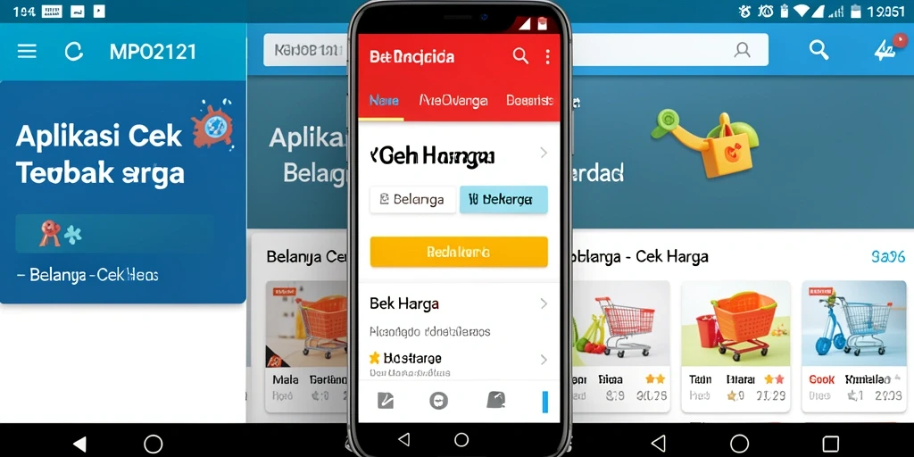 Tampilan antarmuka MPO2121 yang memudahkan cek harga produk.