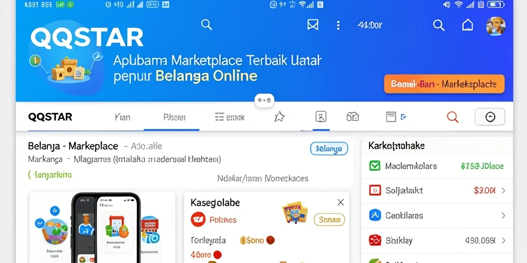 Antarmuka pengguna QQSTAR yang sederhana dan menarik.